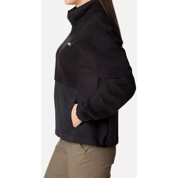 NWT Columbia Trek Hybrid Sherpa 1/2 Zip Women's Size 2XL Black - Picture 4 of 14